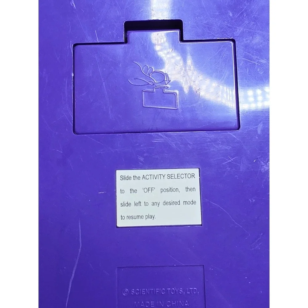 Vintage Talk 'n Learn Alphabet Interactive‎ Toy - Purple - Tested & Working